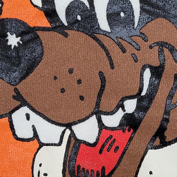 Vintage 90s UT Dog Sweatshirt L/XL 23x23 Boxy Smokey-Claus - Picture 16 of 16